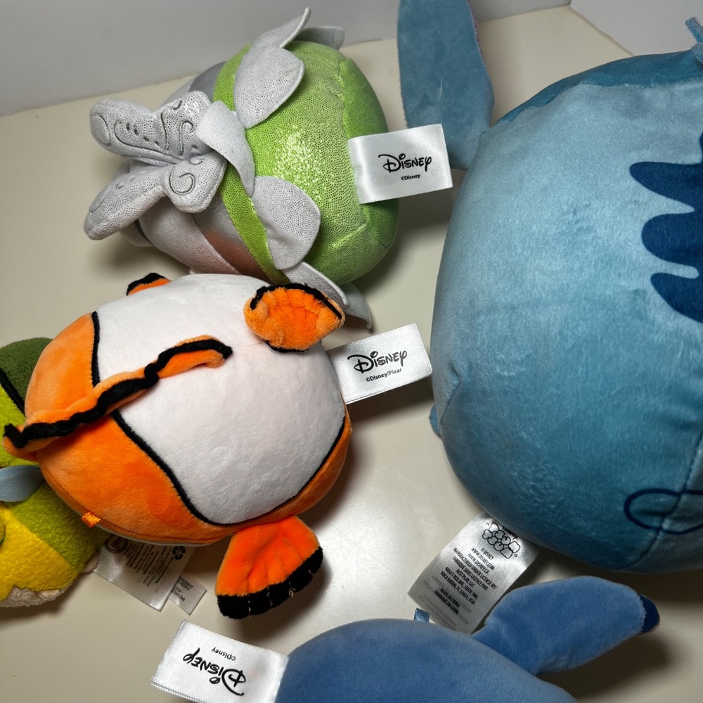 Lot of Assorted Disney Plush Tsum Squishmallow Stitch Tinkerbell Nemo Stuffies - Picture 6 of 6
